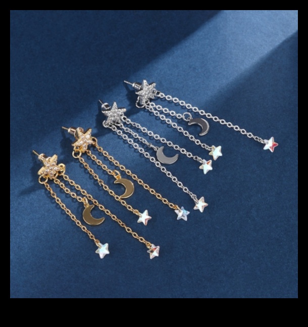 Debesu kaskāde: ļaujiet zvaigznēm krist ap jūsu ausīm ar mūsu debesu auskariem