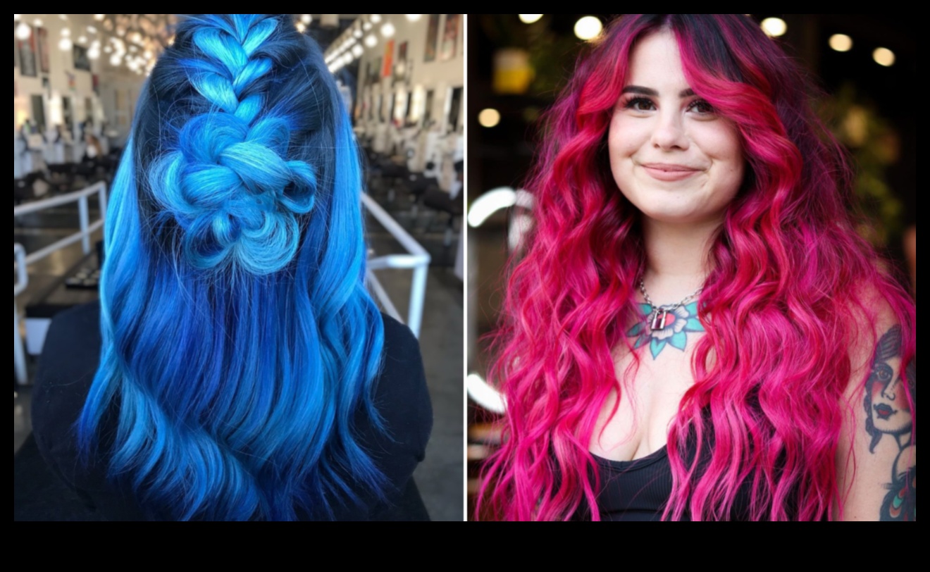 Drosmīgs un skaists: izsakiet sevi ar košām matu krāsām