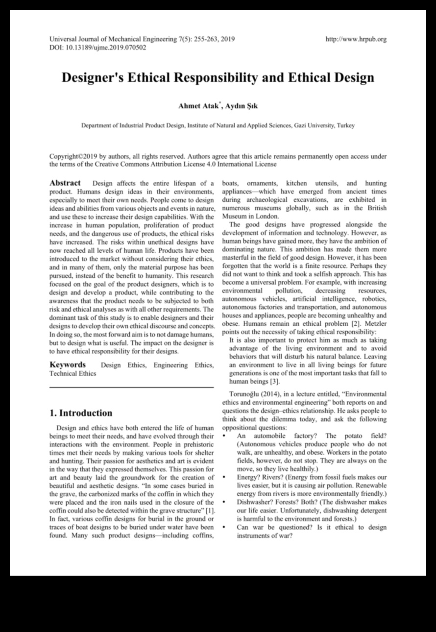 Ētiskās izteiksmes evolūcija: dizaina ētika cauri laikiem