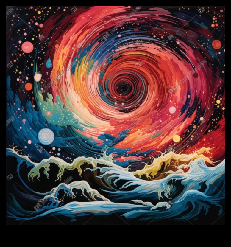 Vibrants Vortex: spirālveida virziens krāsainu cirtainu radījumu pasaulē