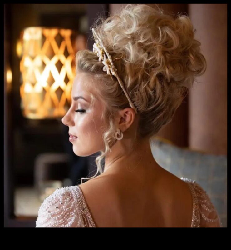 Blondīnes līgavas, blondīnes skaistules: kāzām gatavas frizūras